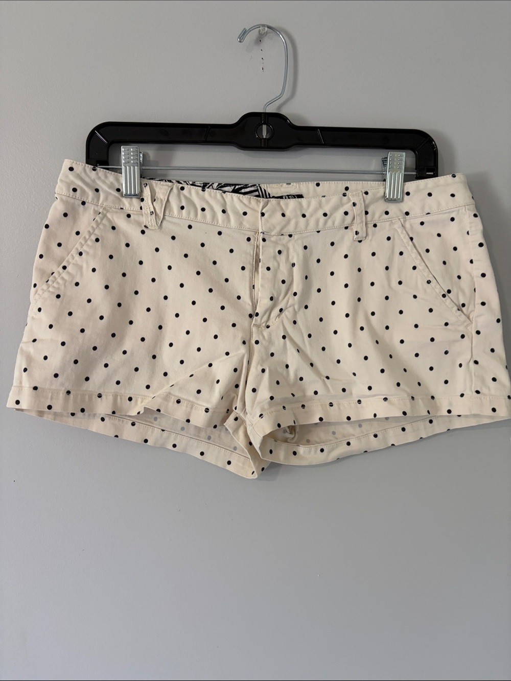 Volcom Cream Polka Dot Cotton Shorts